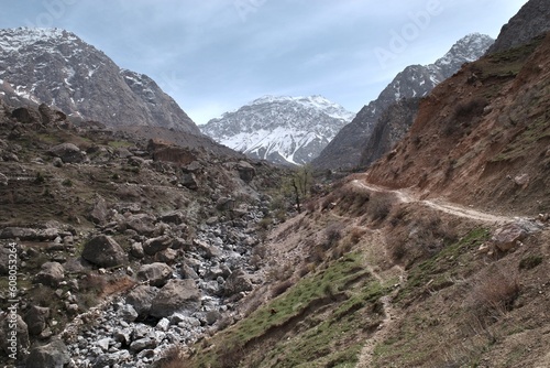 The Fann Mountains  in western region of Tajikistan