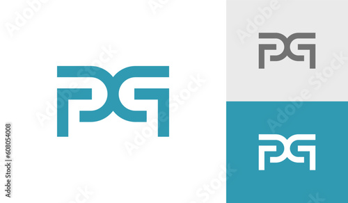 Letter PG initial monogram logo design