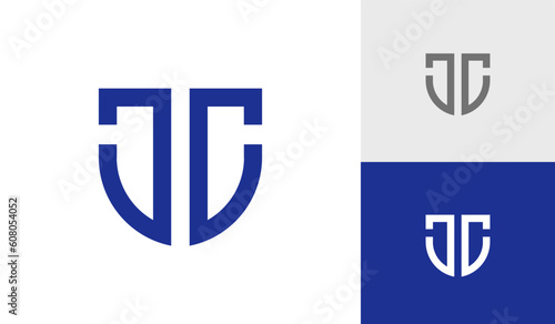 Letter JC initial emblem logo design