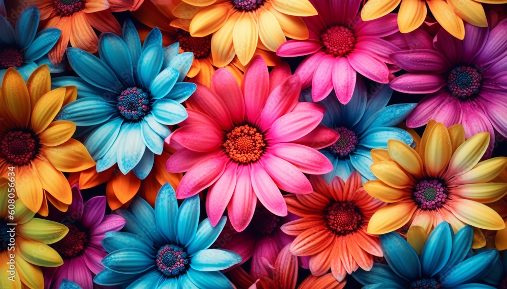 colorful flower background, generative ai colorful flower background, generative ai