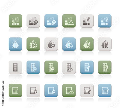 24 Business, office and website icons - vector icon set 2 © Designpics