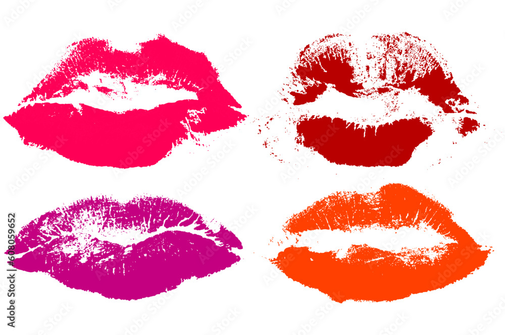 lips with different lipstick, this illustration may be useful as designer work lips with different lipstick, this illustration may be useful as designer work