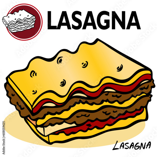 An image of a Lasagna Slice.
