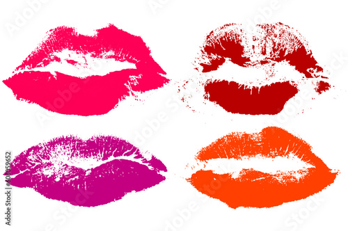 lips with different lipstick   this  illustration may be useful as designer work