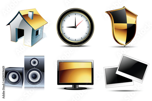web icons high detailed set, this  illustration may be useful  as designer work