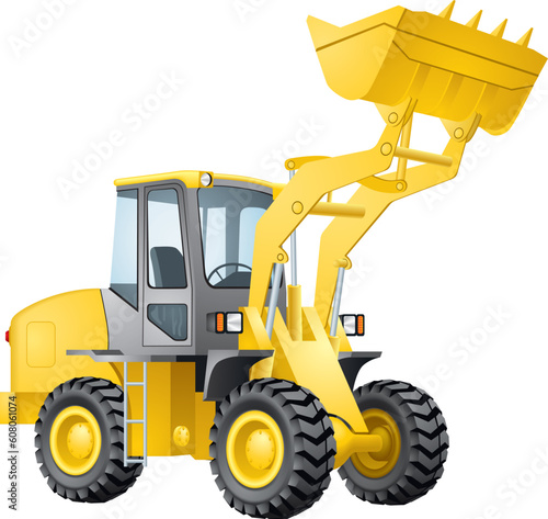Excavator vector