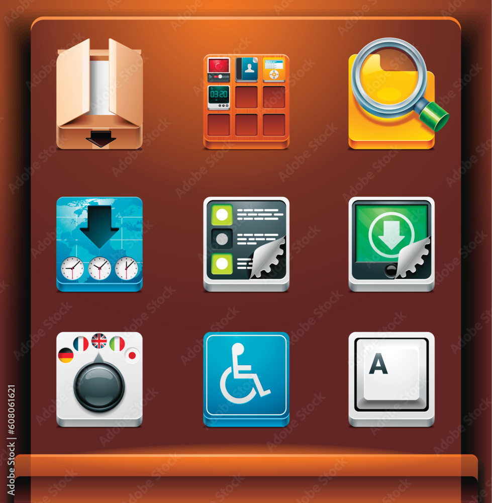 Mobile devices apps/services icons. Part 10 of 12 Mobile devices apps/services icons. Part 10 of 12