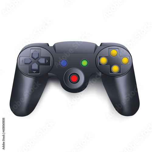 illustration of joystick on white background