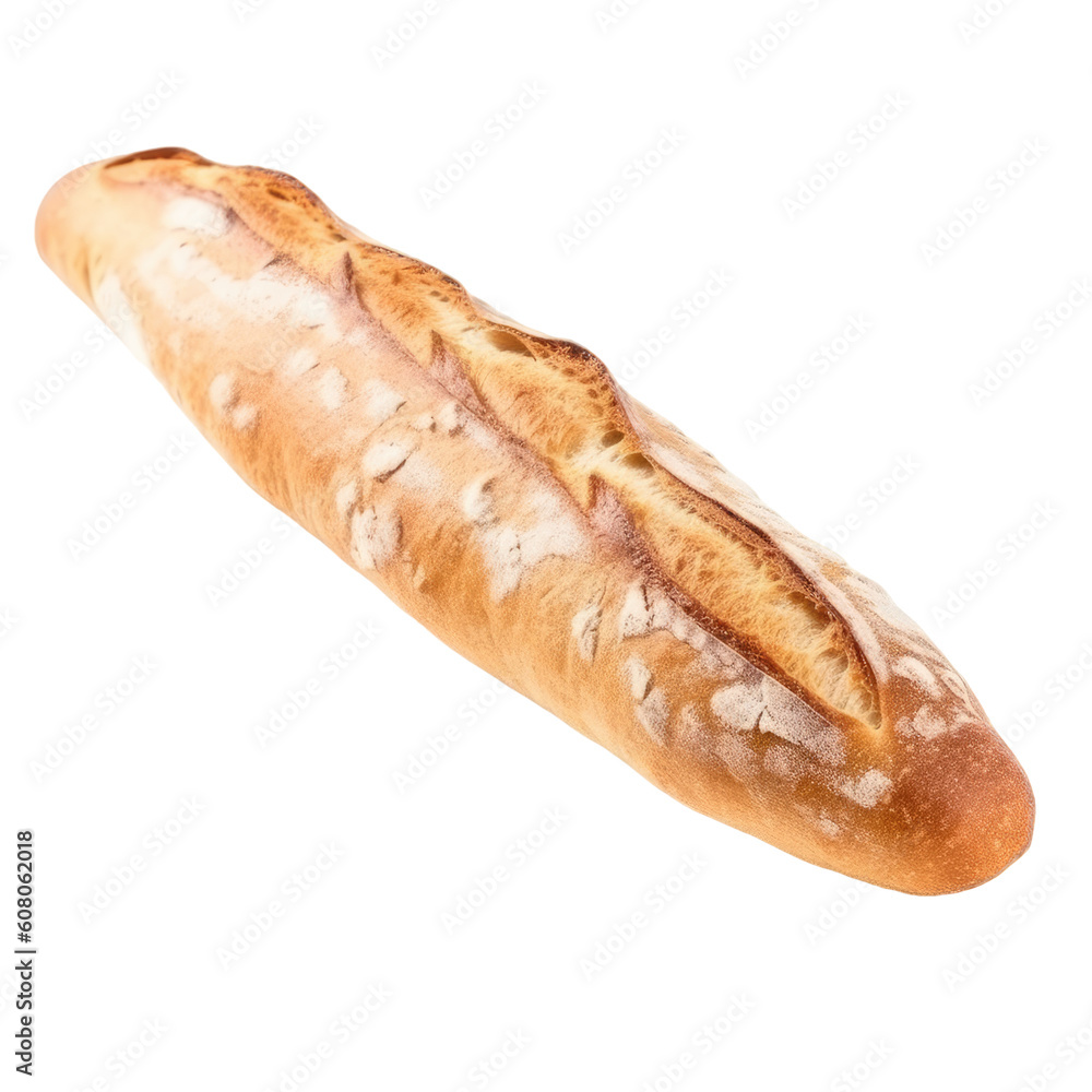 baguette isolated on a transparent background