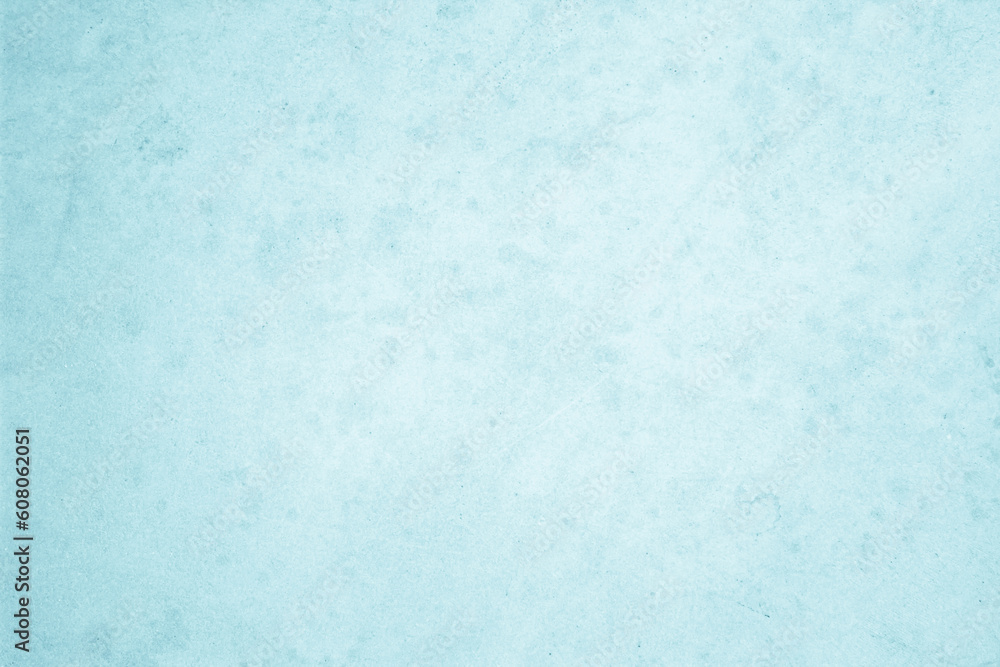 Blue light concrete texture for background in summer wallpaper. Cyan cement color sand wall of tone vintage. Abstract teal dark.	