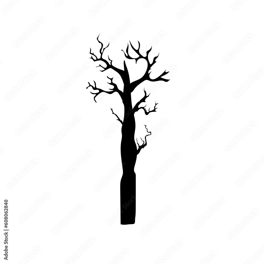 Fototapeta premium Scary and creepy haunted tree on Halloween season.