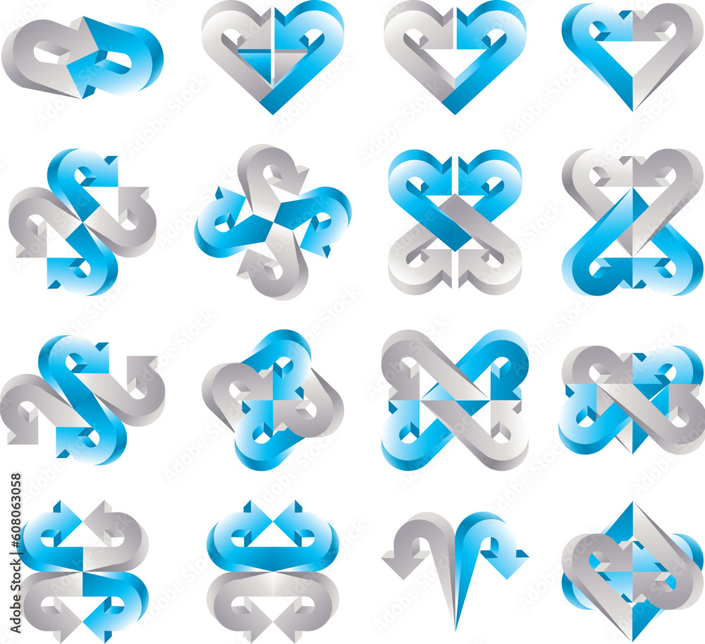 Arrow template design set Arrow template design set