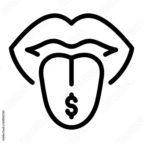 mouth Line Icon