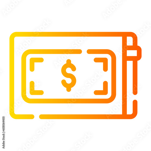 evidence Line Gradient Icon