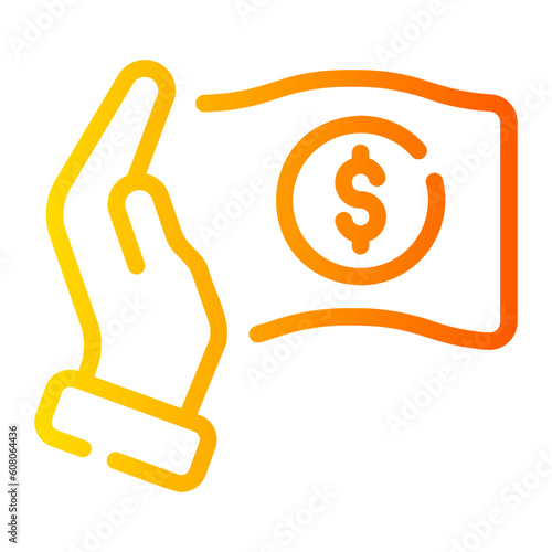 rejection Line Gradient Icon