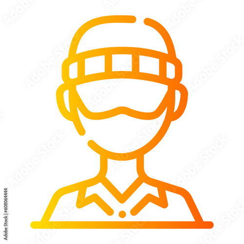 prisoner Line Gradient Icon