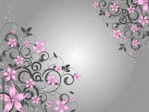 flower decoratively romantically abstraction illustration