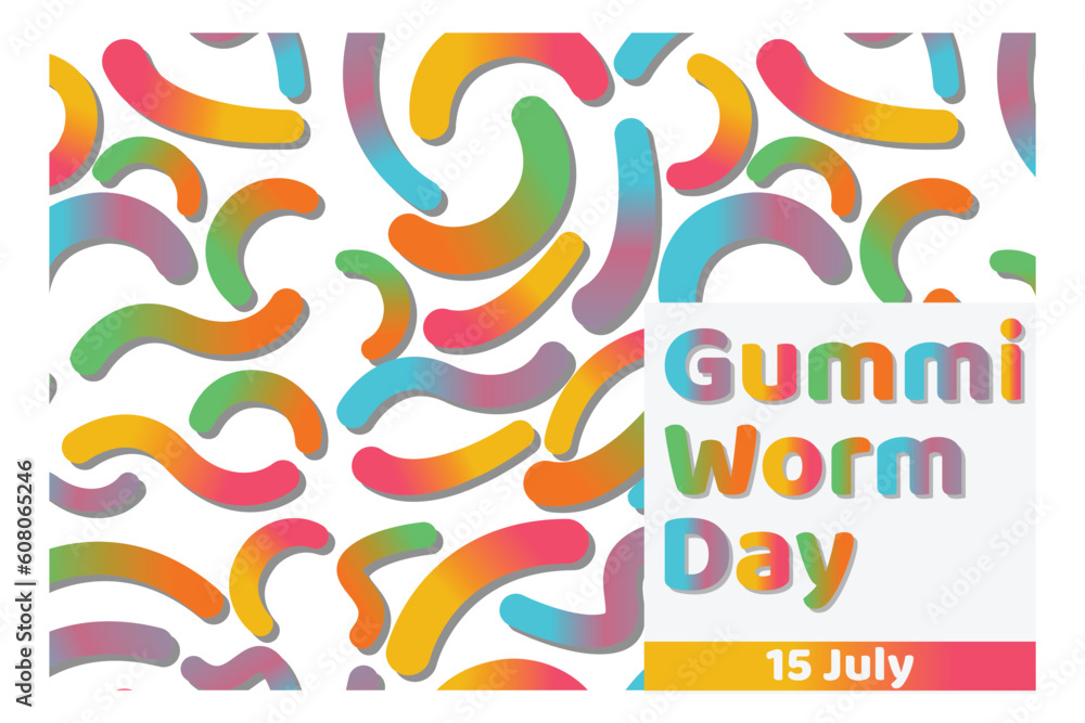 Obraz premium Gummi Worm Day 15 July