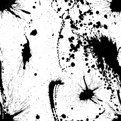 Abstract grunge vector seamless pattern.  For easy making seamless pattern just drag all group into swatches bar, and use it for filling any contours.