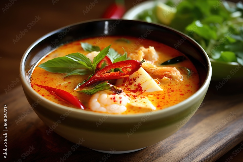 Tom Yam Sour and Hot Thai Soup Tom Yam Sour and Hot Thai Soup