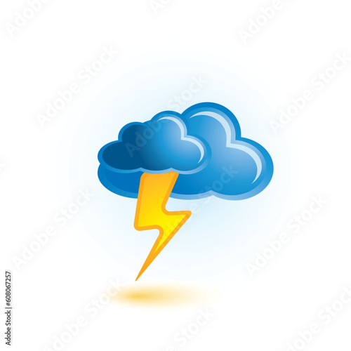 cloud and lightning icon