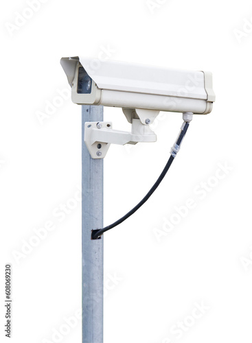 security camera isolated on white