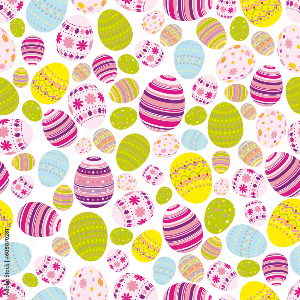 Seamless easter eggs background - an illustration for your design project. Seamless easter eggs background - an illustration for your design project.