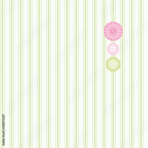 Seamless Pink And Green Background. Collection "for Mom". Motive Of "favorite Band".