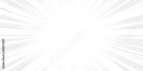 Abstract white and gray color background. Radial Stripes Abstract Background. Speed Oncoming Lines Background Design. Radial Stripes Abstract Background. Text frame in manga and anime comics