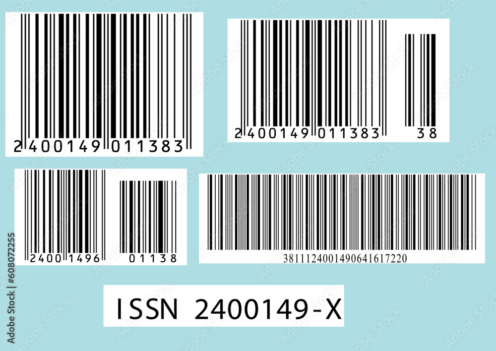Collection of variety fictive bar codes Collection of variety fictive bar codes