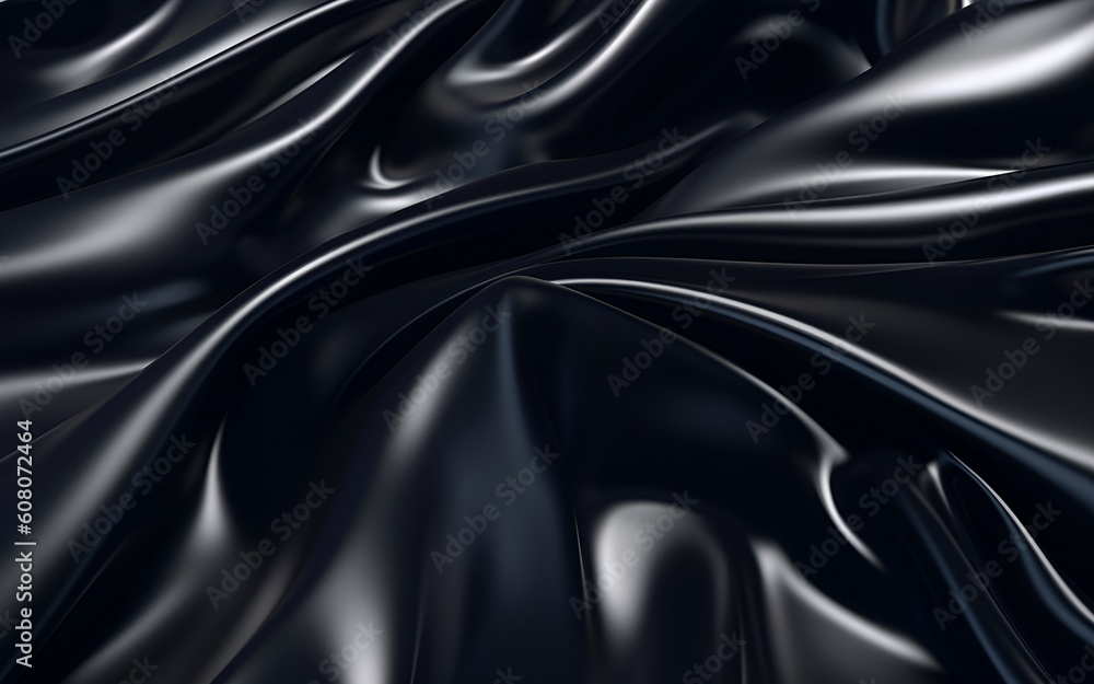 shiny black silk fabric background with serene fabric waves shiny black silk fabric background with serene fabric waves