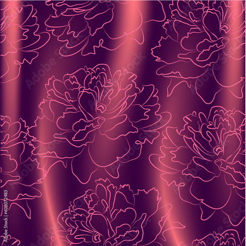 Wedding card or invitation with abstract floral background. Greeting card in grunge or retro style. Colorful congratulation christmas card. Design valentine cards. EPS10