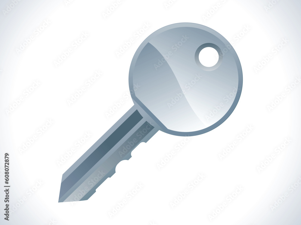 silver key icon vector illustration silver key icon vector illustration