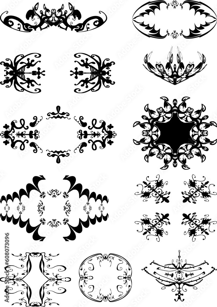 Vector illustration of abstract vector design elements Vector illustration of abstract vector design elements