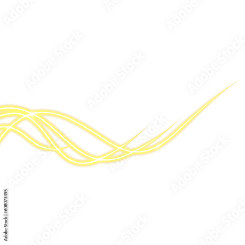Gold Line Luxury Golden Curved Subtle Wavy Line 