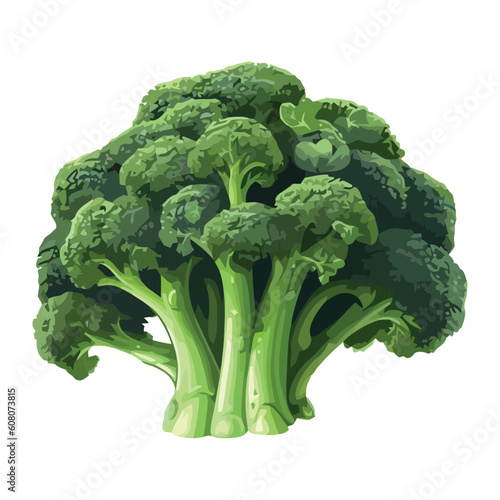 Fresh organic broccoli salad, a healthy meal