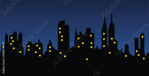 vector cityscape of new york