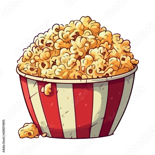 Gourmet snack pop corn in bowl
