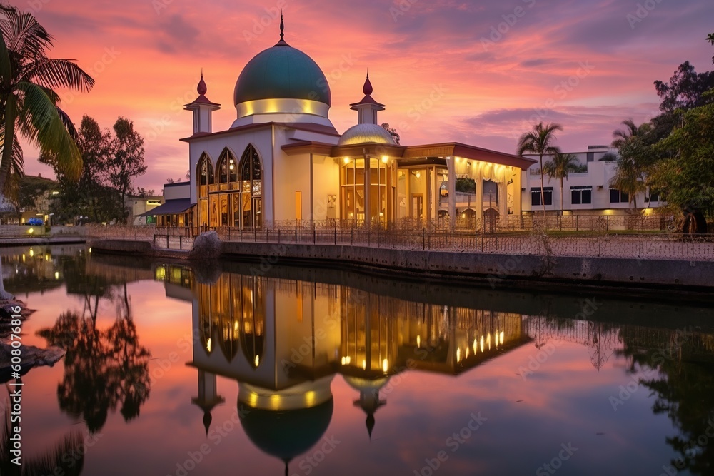 Obraz premium cathedral at night