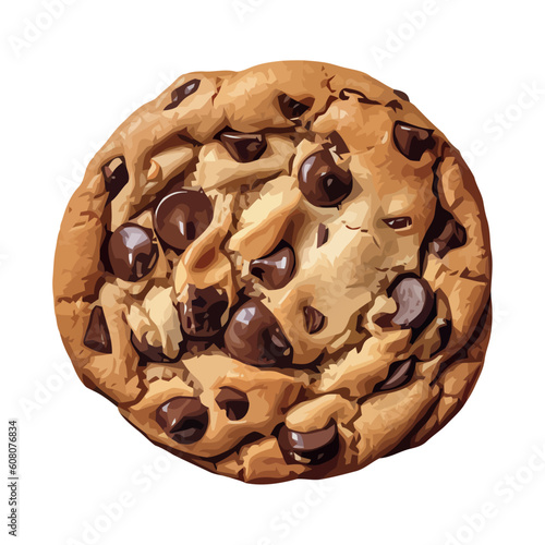 Sweet chocolate cookie baked for gourmet indulgence
