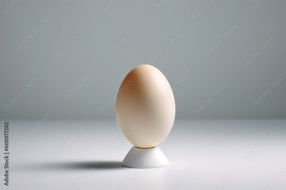 Portrait eggs on the wooden stand AI Generative Portrait eggs on the wooden stand AI Generative