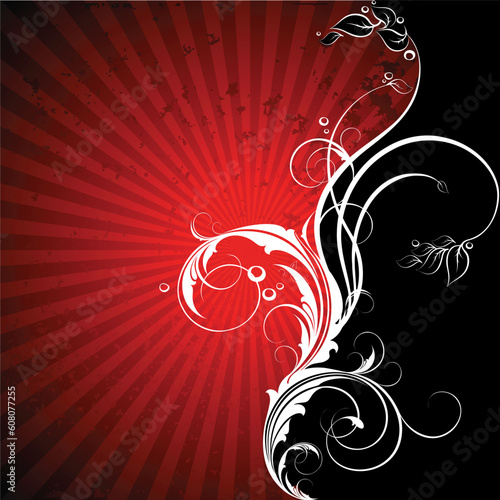 floral frame, this illustration may be useful as designer work