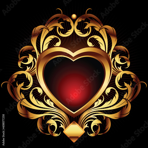heart frame, this illustration may be useful as designer work