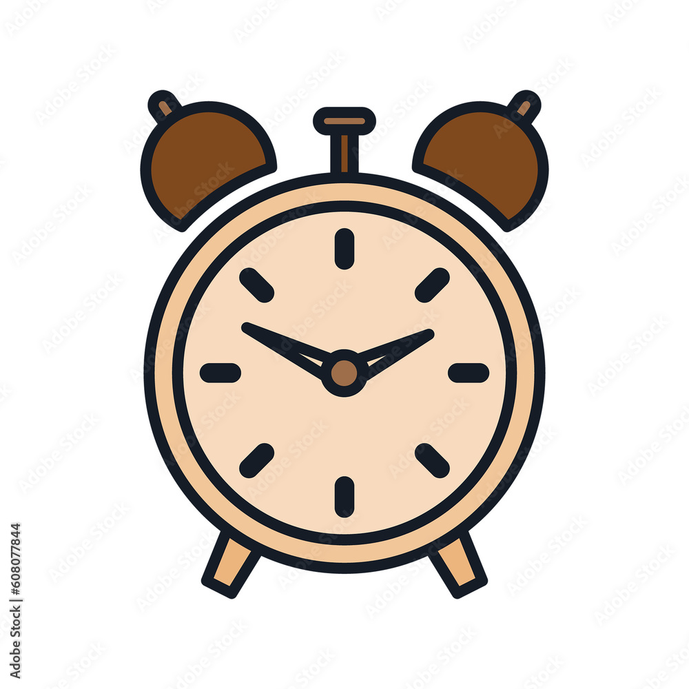 Digital png illustration of alarm clock on transparent background Digital png illustration of alarm clock on transparent background