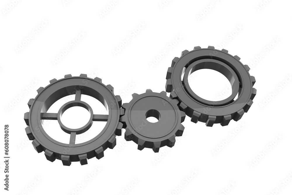 Digital png illustration of three grey cogs on transparent background Digital png illustration of three grey cogs on transparent background