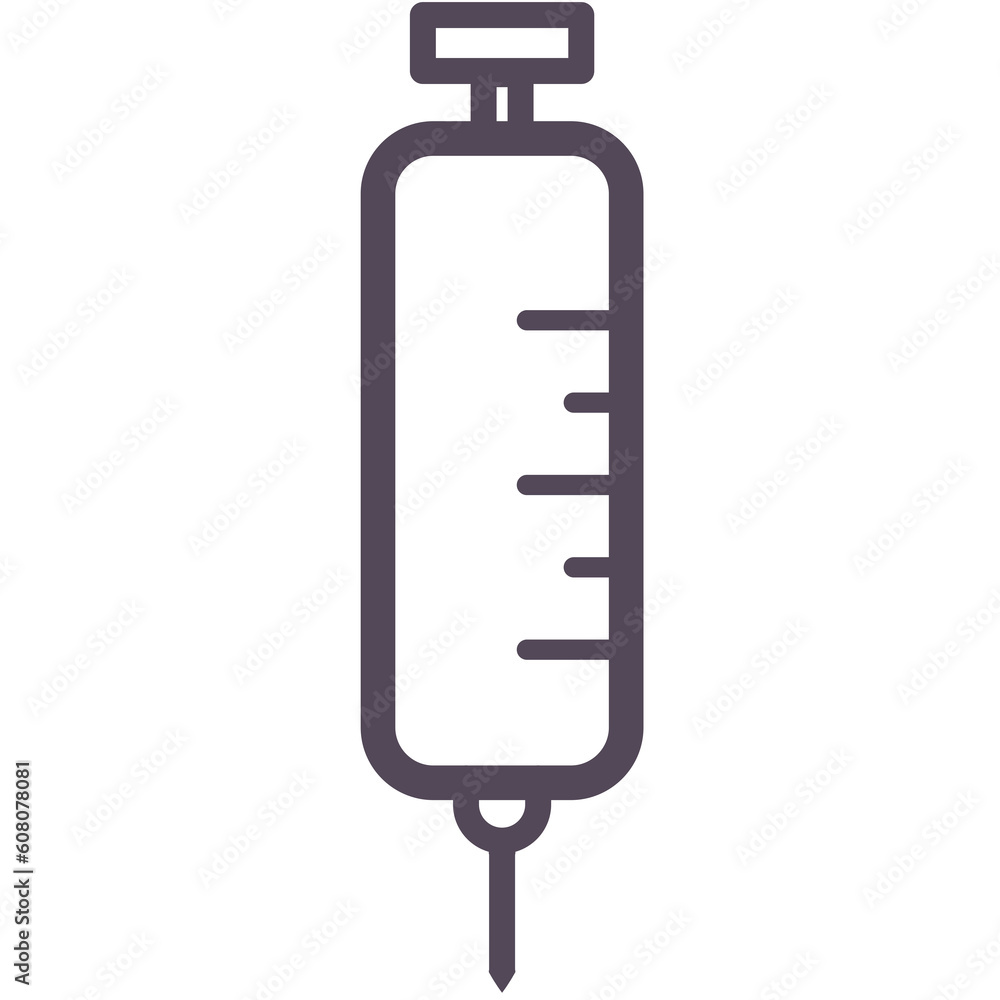 Digital png illustration of grey syringe icon on transparent background Digital png illustration of grey syringe icon on transparent background