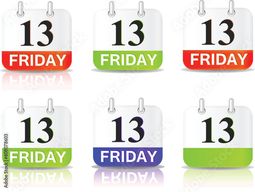 friday 13th calendar icon