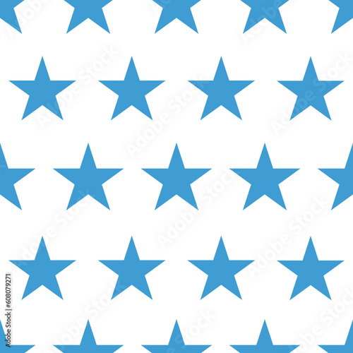 Digital png illustration of rows of blue stars pattern on transparent background