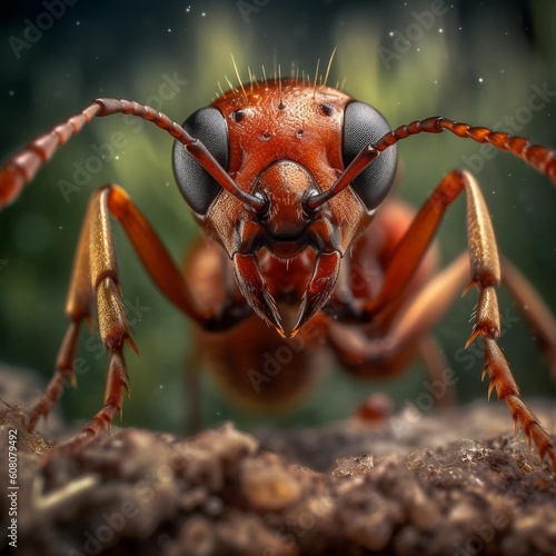 red ant on the ground © Juan