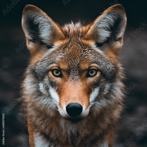 portrait of a coyote